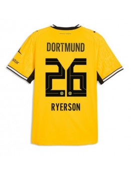 Moški Nogometna dresi replika Borussia Dortmund Julian Ryerson #26 Domači 2026-27 Kratek rokav Moški Nogometna dresi replika Borussia Dortmund Julian Ryerson #26 Domači 2026-27 Kratek rokav